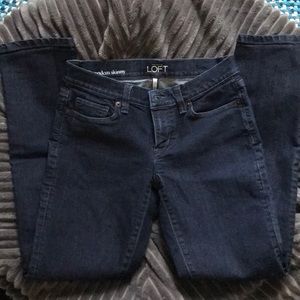 LOFT Skinny Jeans Dark Denim